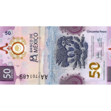 (567) ** PN132a Mexico 50 Pesos Year 2021